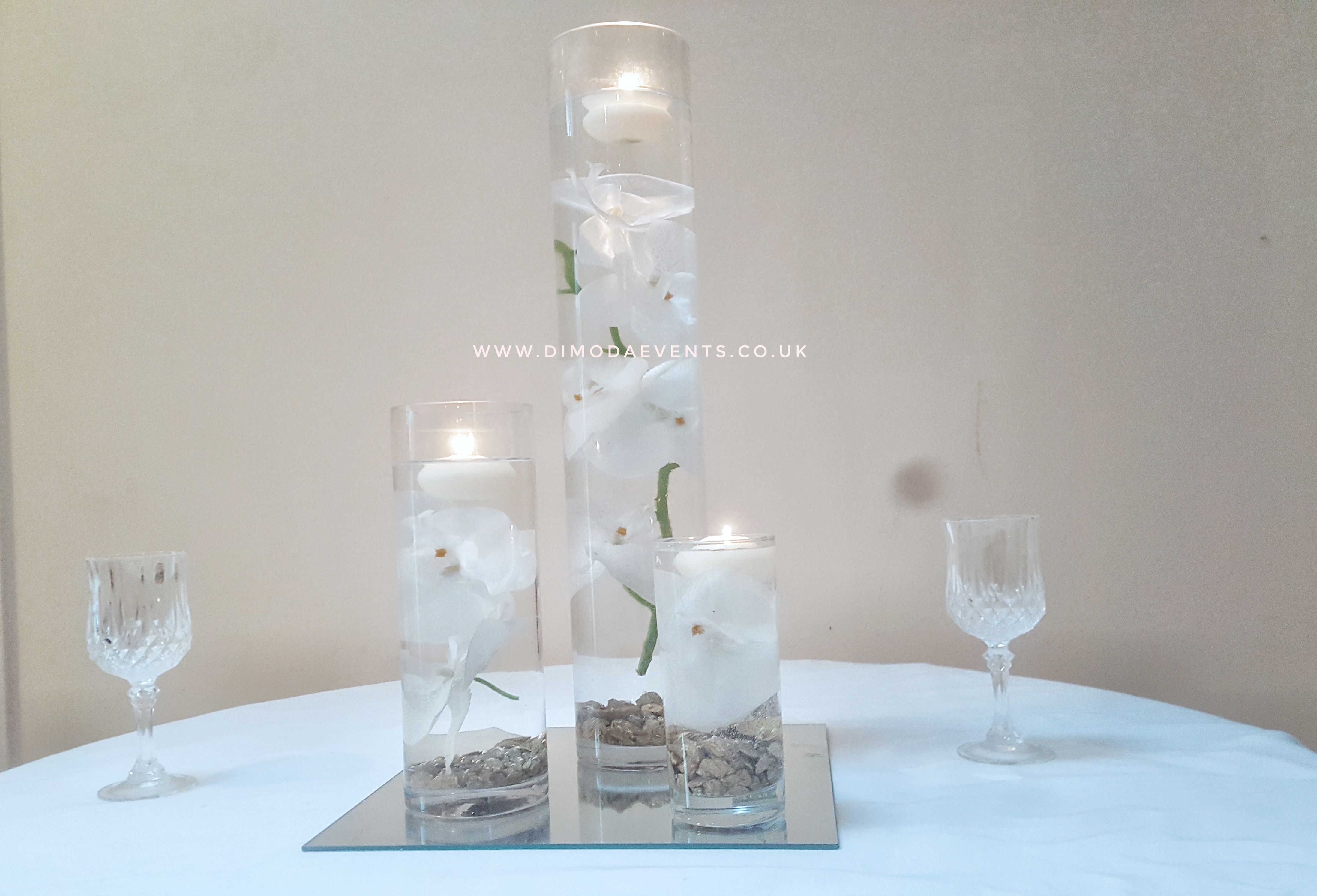 Cylinder Trio Orchids - LARGE