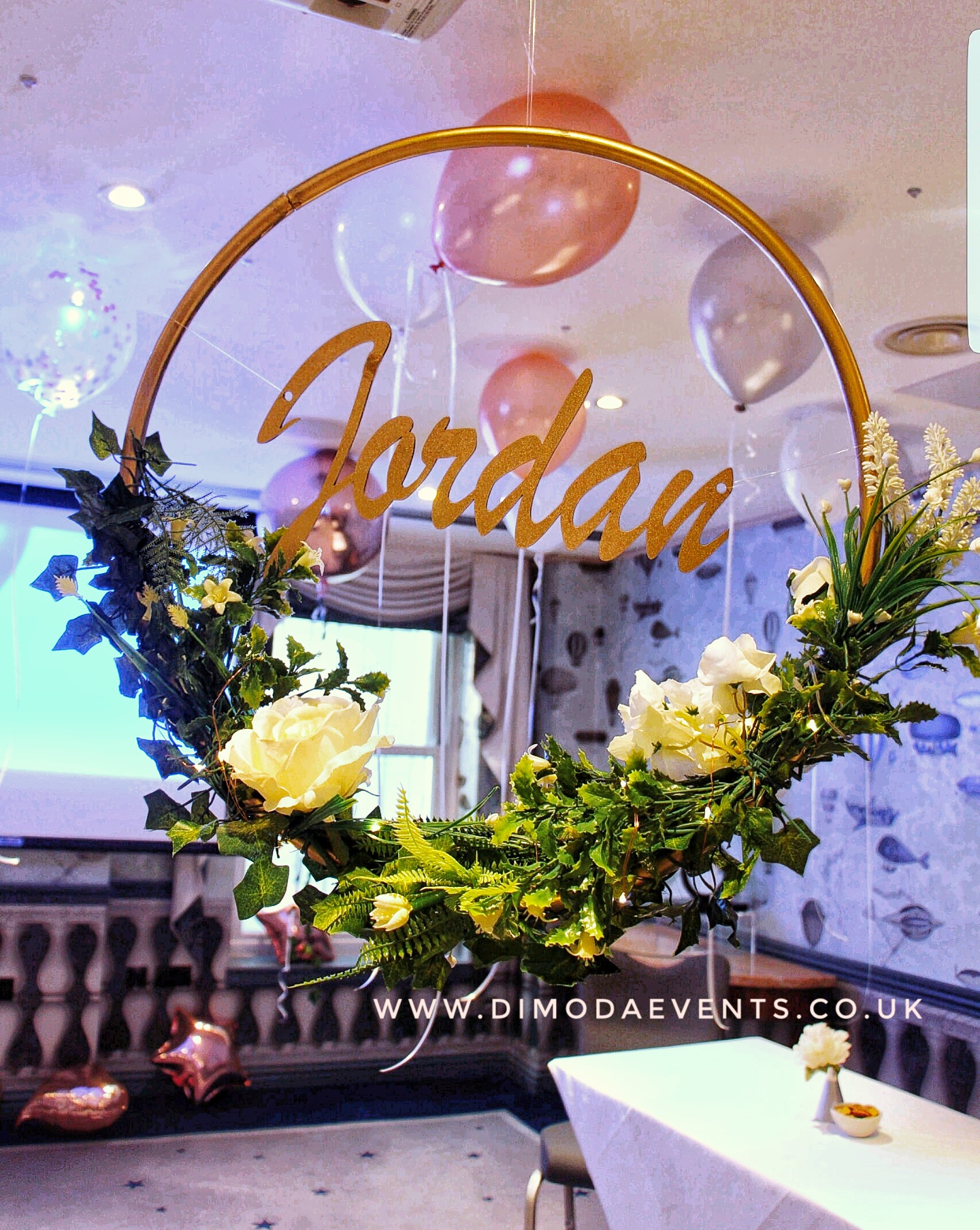 Floral Hoop Wreath Customised
