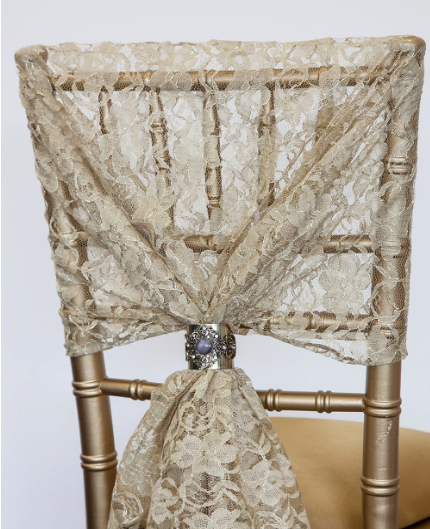 Lace chair hood
