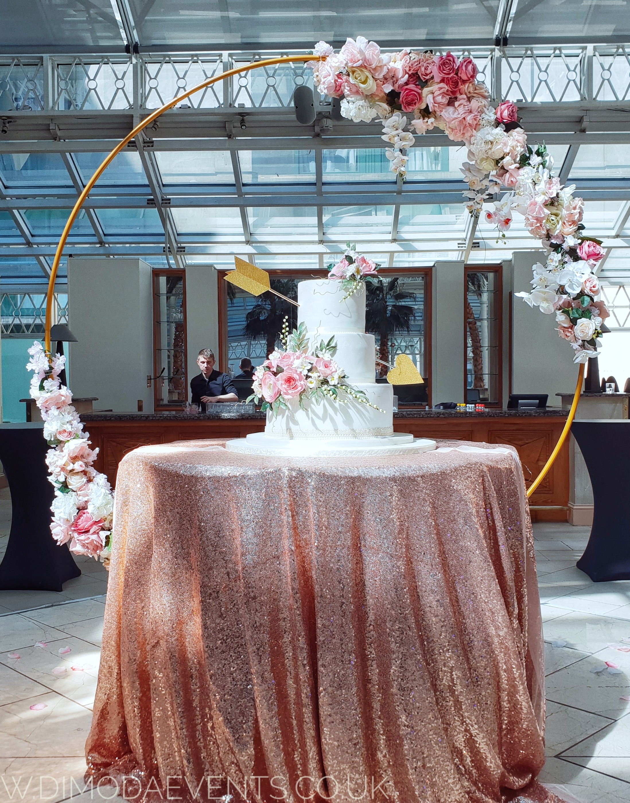 Large Hoop Garland Backdrop
