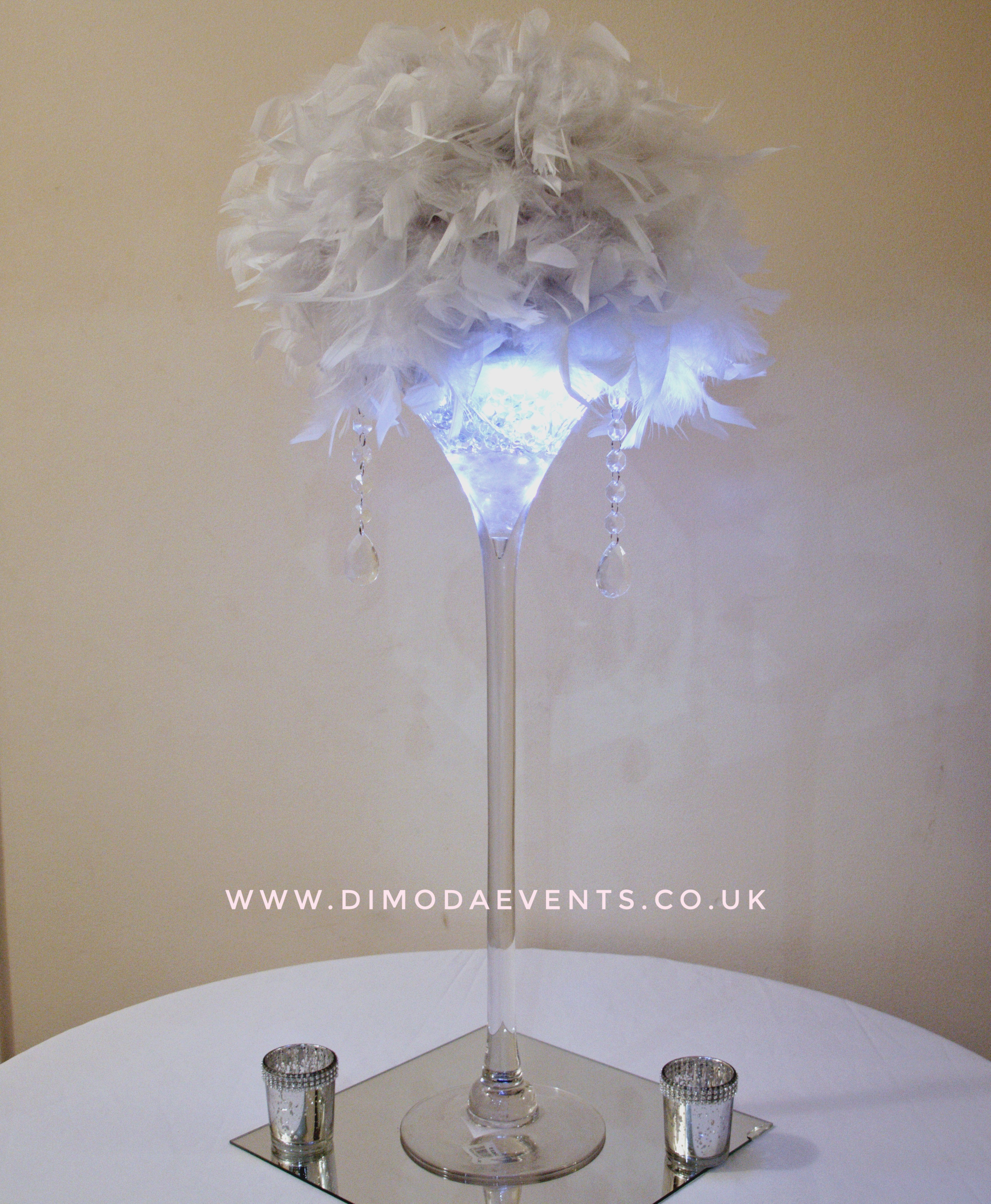 Martini Feather Vase