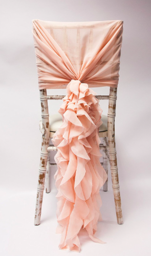 Chiffon Hood with ruffles
