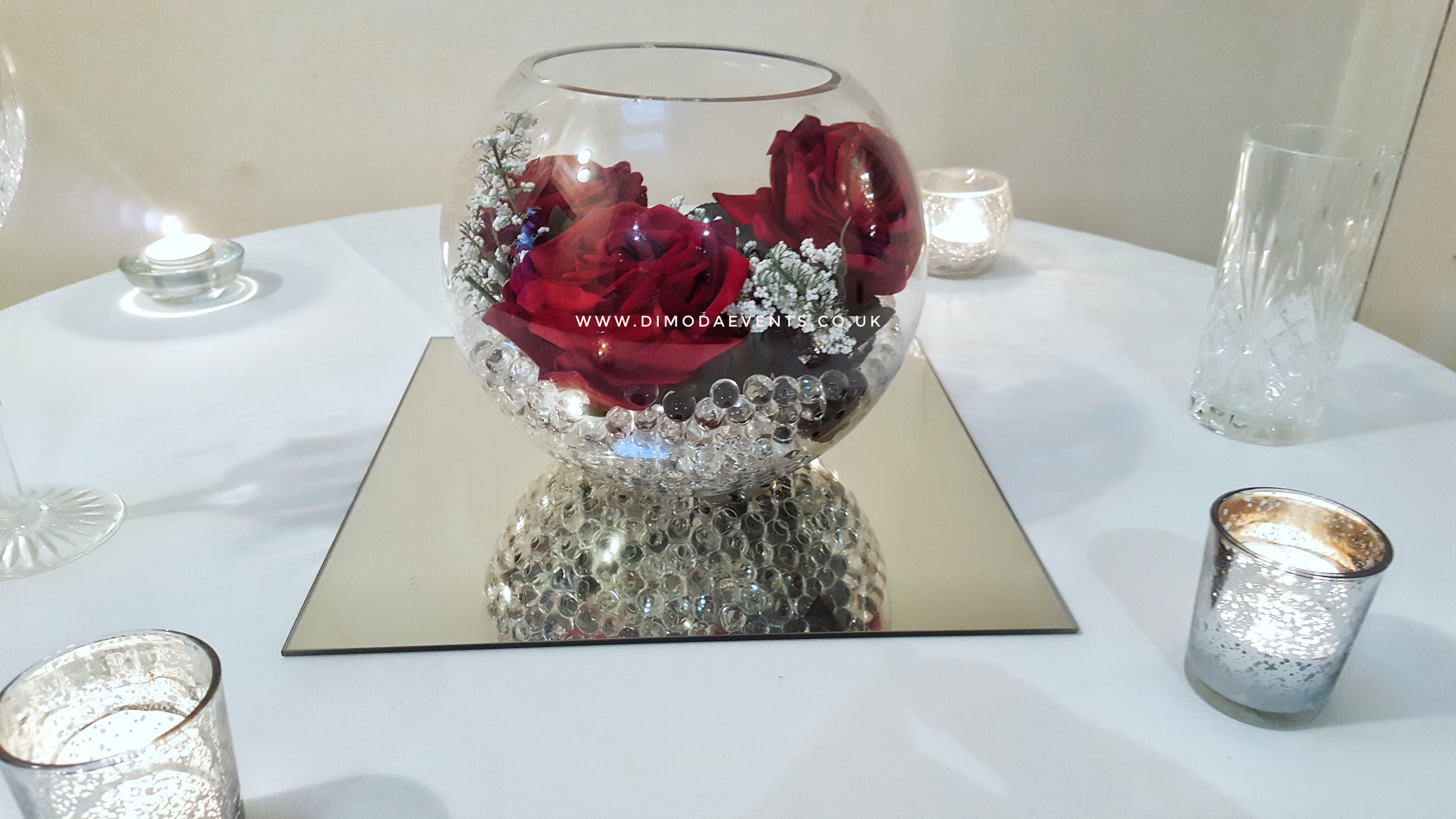 Fishbowl Red Roses