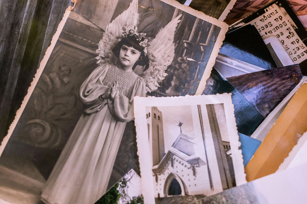 Rodinná fotografie ve stylovém rámečku