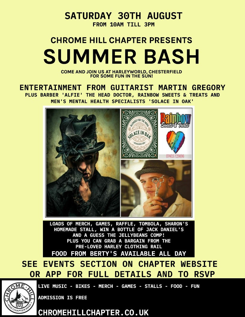 Chrome Hill Summer Bash!