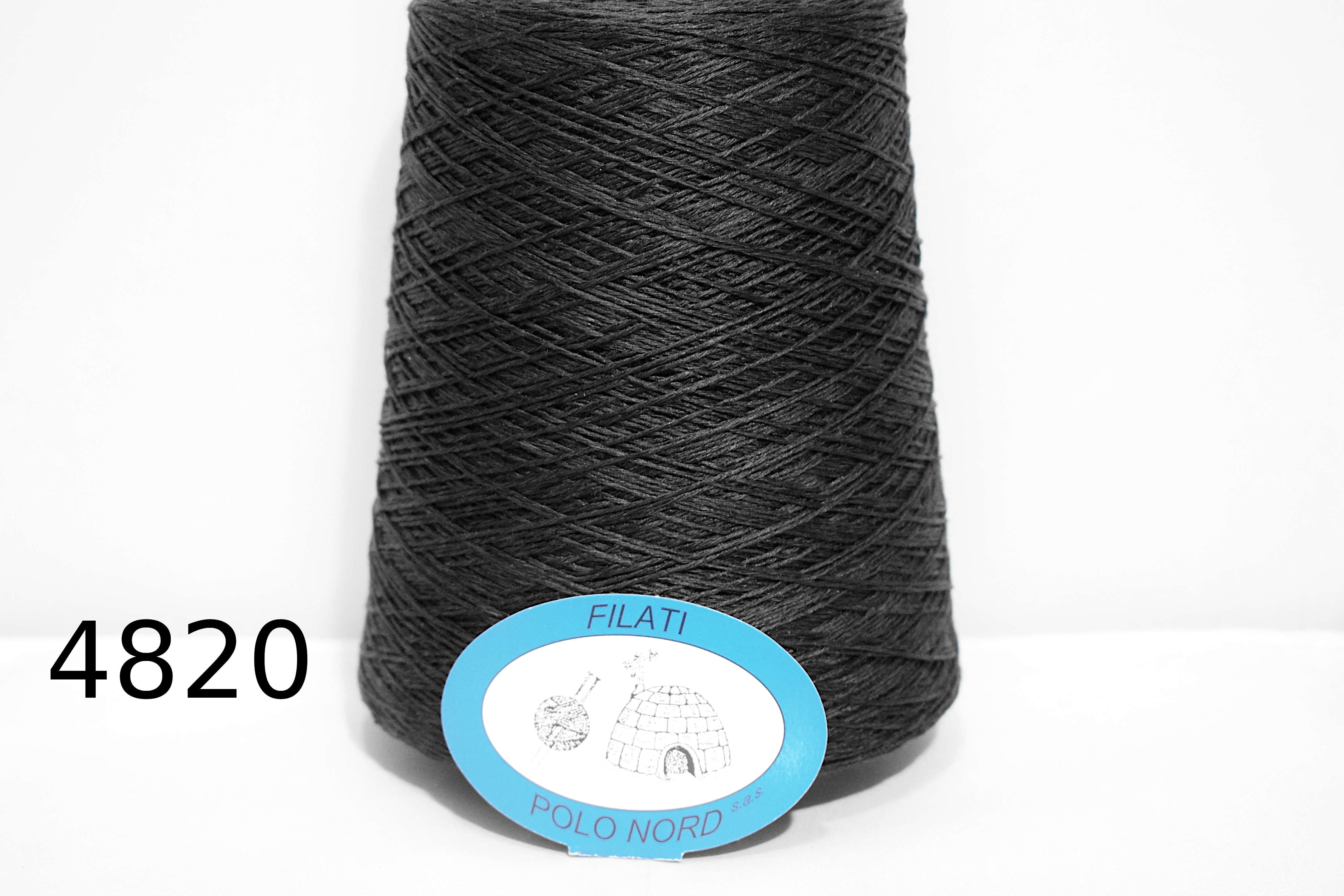 67%lino, 33%seta Nero 4820 100 grammi