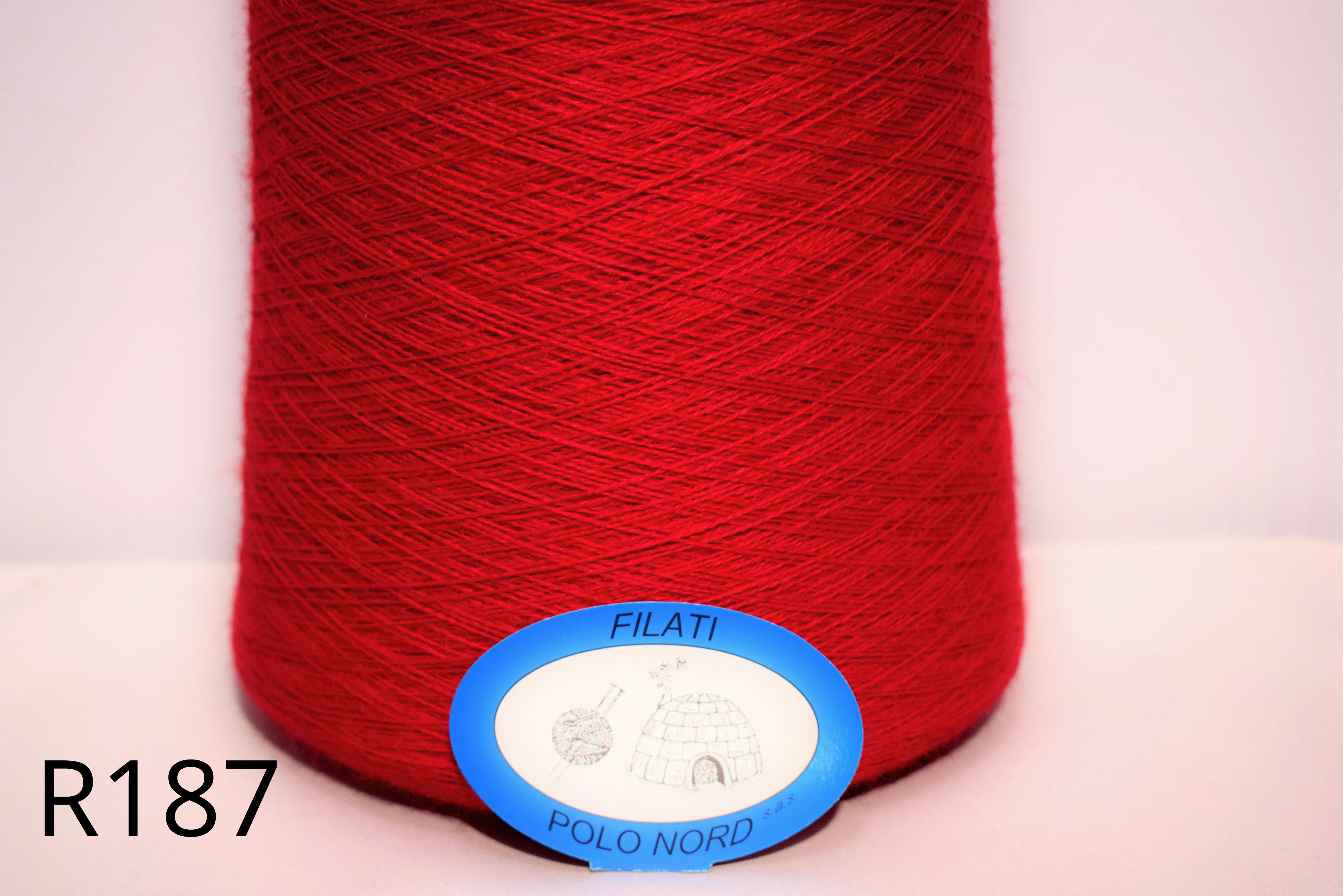 75%alpaca, 25%lana Rosso R187 100 grammi