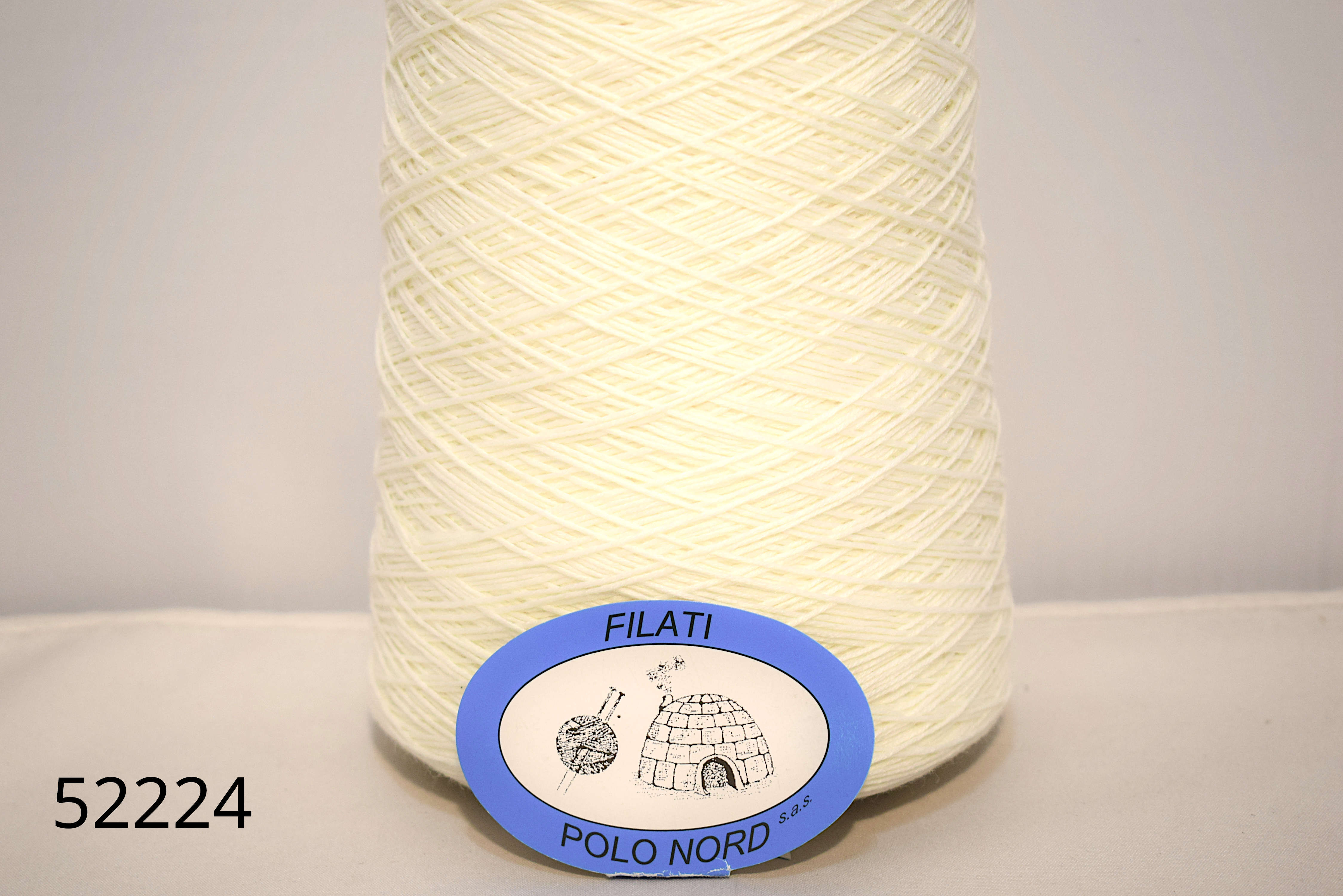 75%cashmere, 25%poliammide Blanc naturel 52224 Nm 3,7 100 grammi