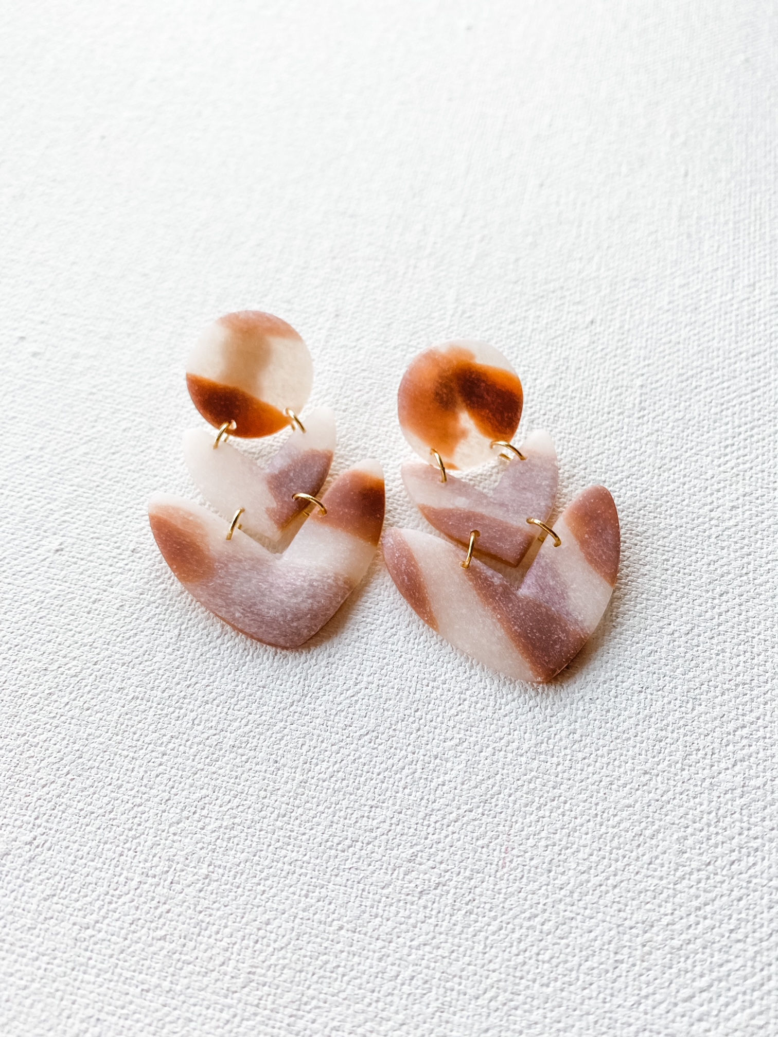 Mona Tort Dangle Earrings