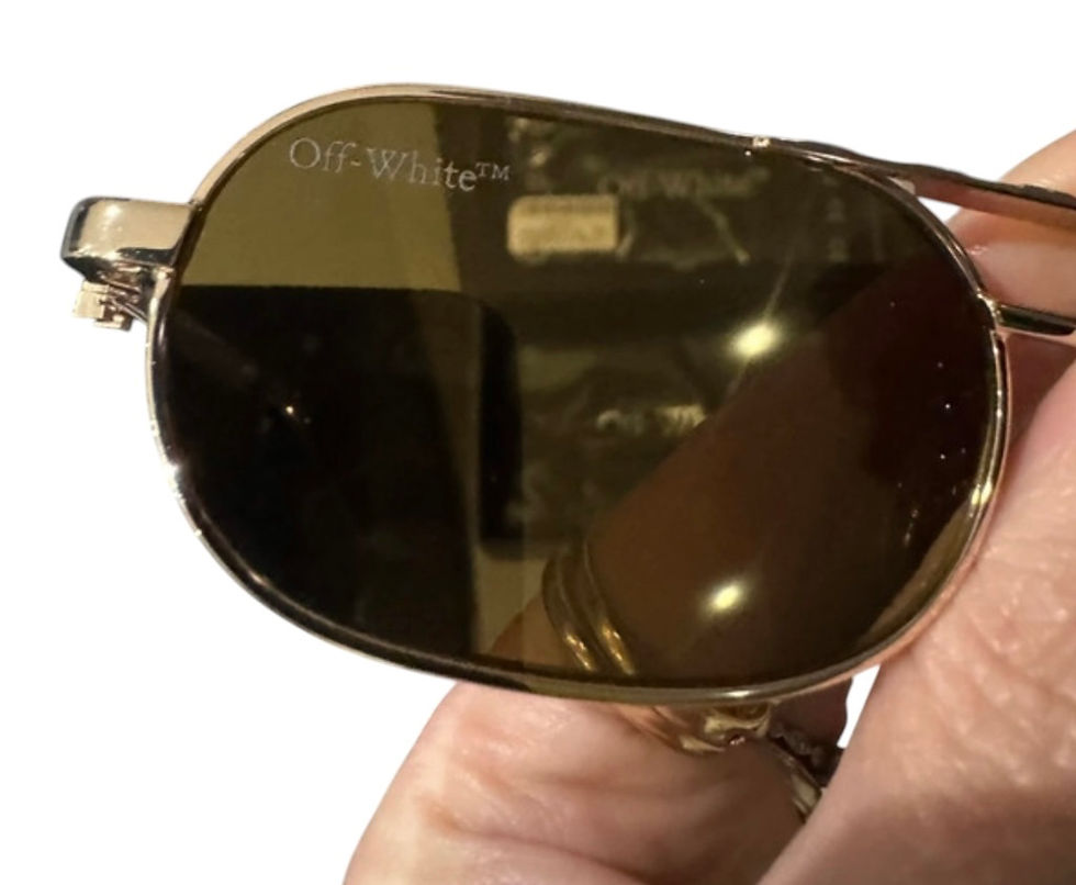 Off-White gold sunglasses