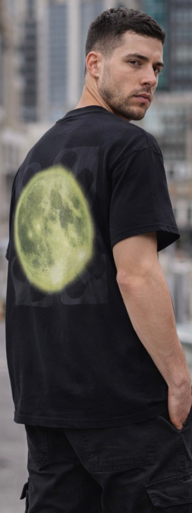 Thumbnail: Off-white tee with green graphic