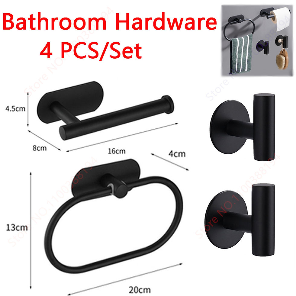 Thumbnail: Adhesive Bathroom Hardware Accessories Towel Rack Toilet Paper Dispenser Holder 