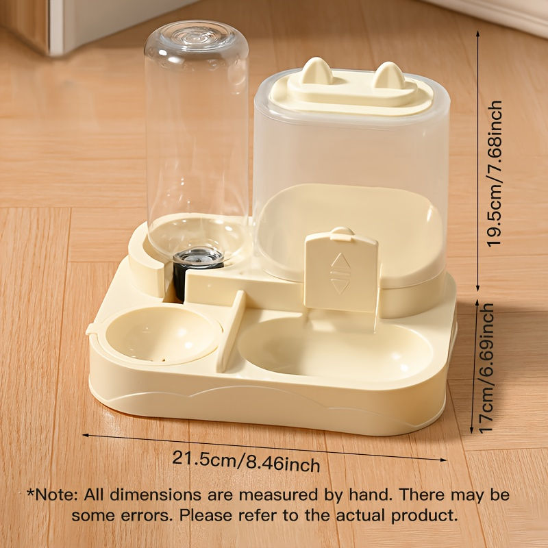 Thumbnail: Automatic Dog Cat Feeder and Water Dispenser Gravity Food Feeder and Waterer Set