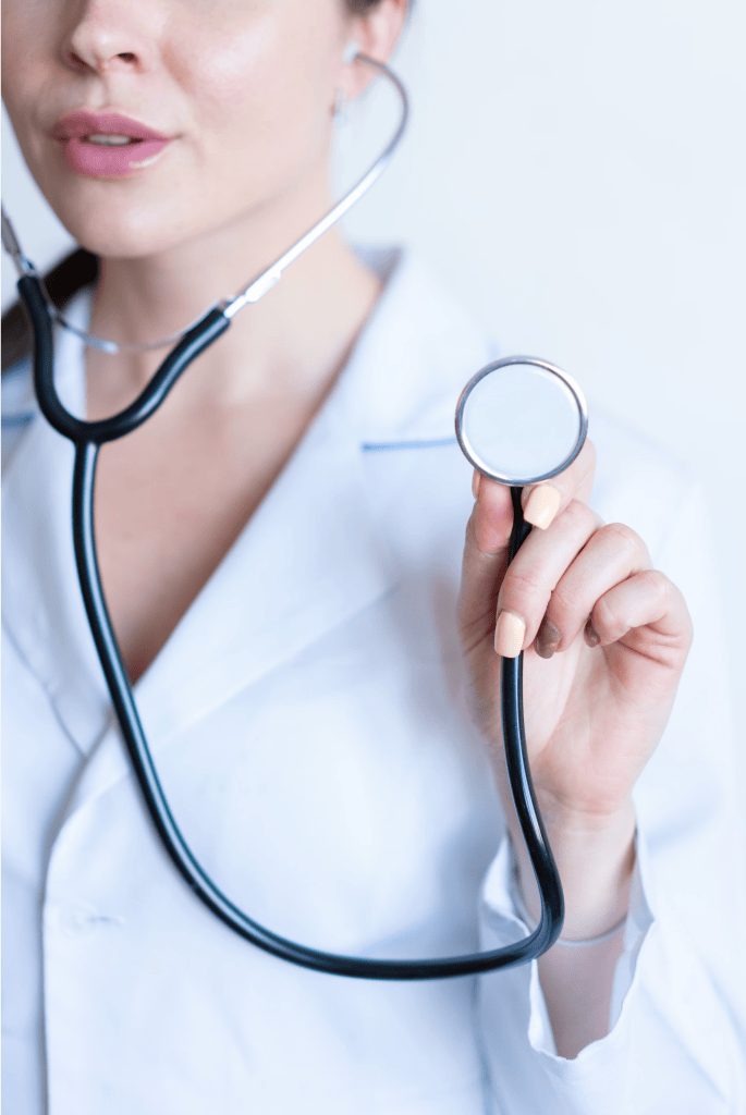 Doctor holding a stethoscope