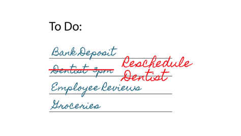 Reschedule Dentist Appointment