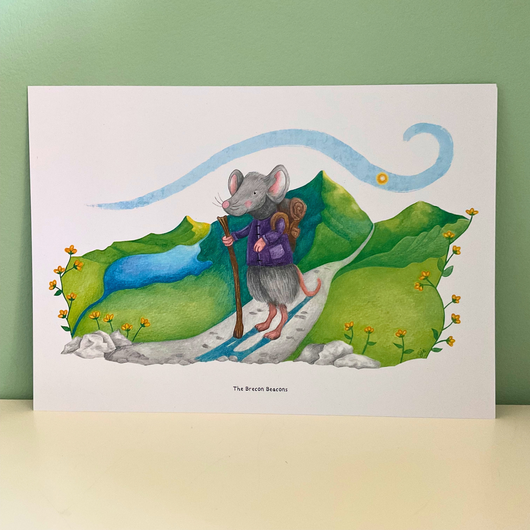 Brecon Beacons Art Print A4