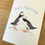 Thumbnail: Just Married Puffins Card