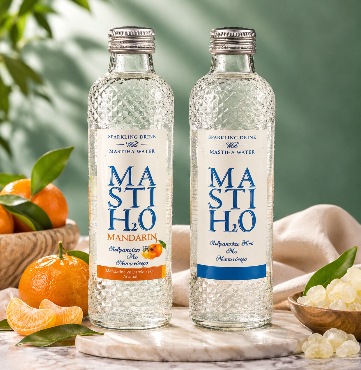 4 Mastiha Water + 4 Mastiha Water with Mandarin (8 Adet)