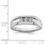 Thumbnail: Sterling Silver Gent's Diamond Ring