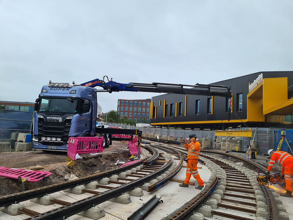 Construction Site on Train Track