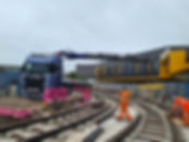 Construction Site on Train Track