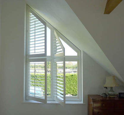 White Folding Shutters