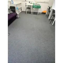 Grey carpeted floor