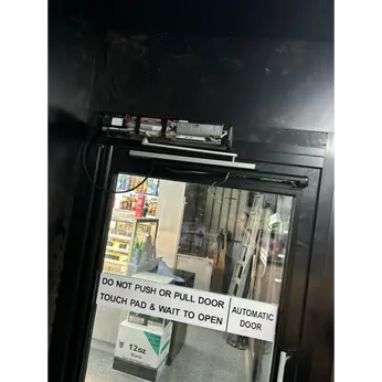 A commercial door
