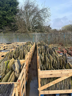 Green roofing slabs