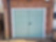 A Light Green Garage Door