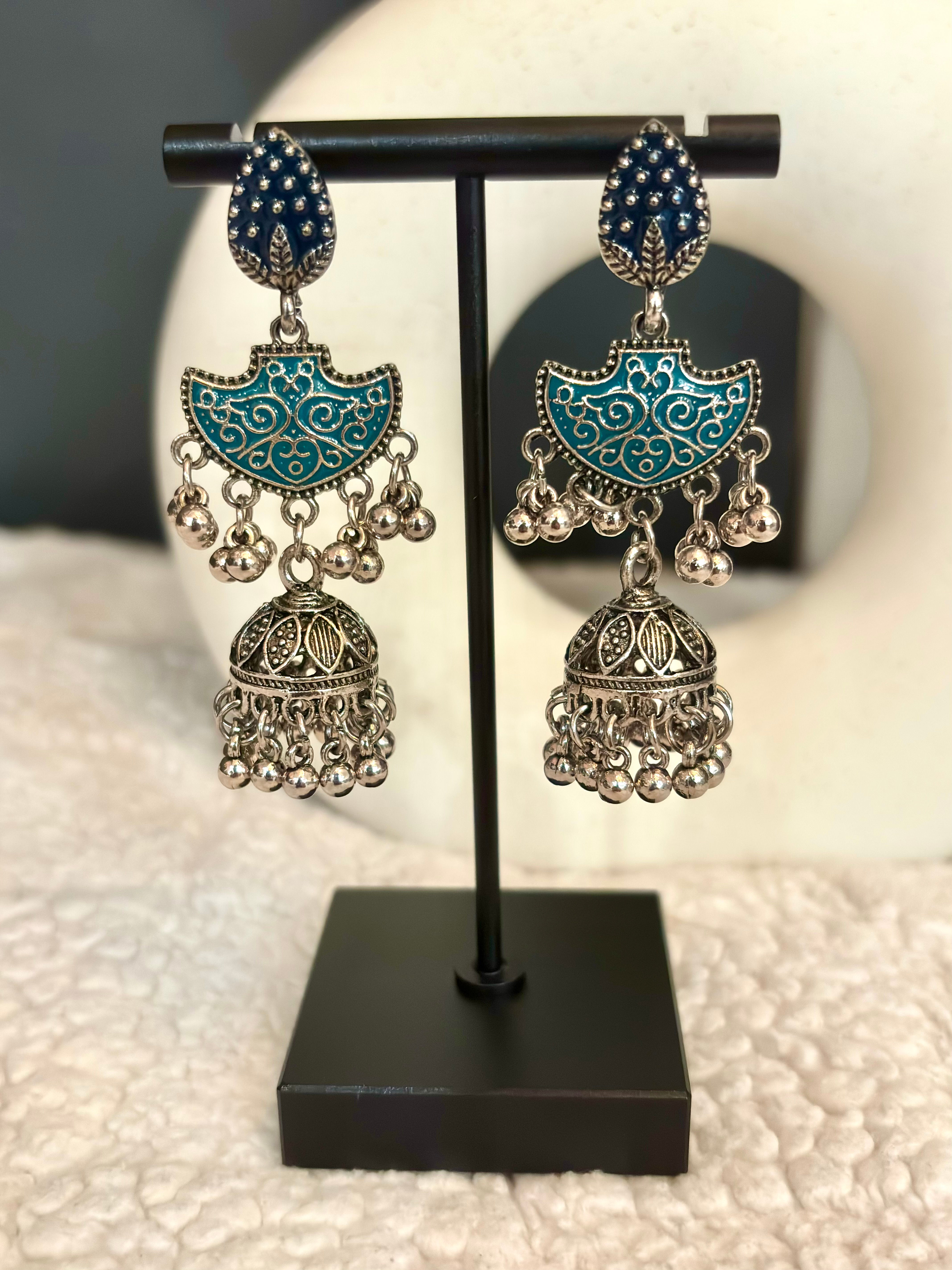 Ocean Breeze Jhumkas