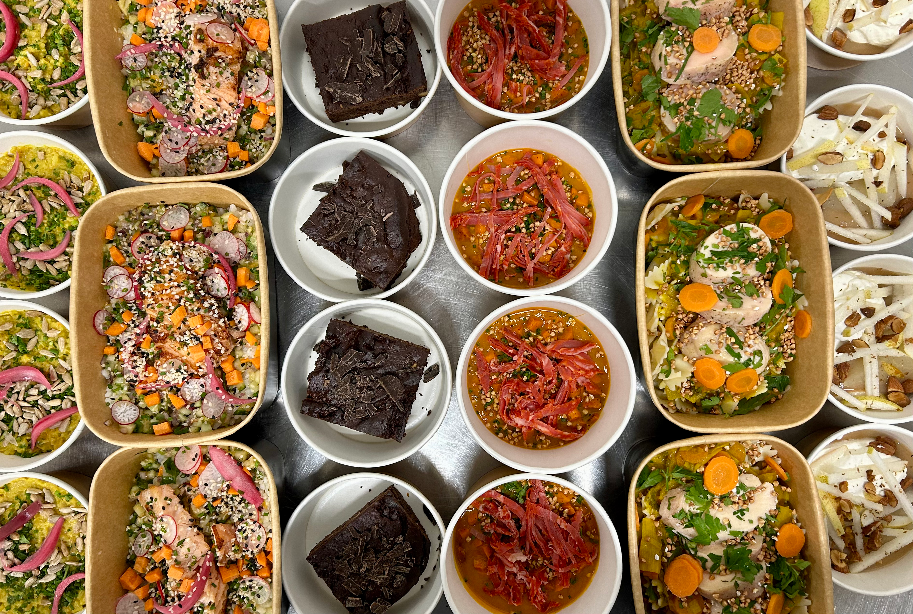 Arranged Food and Objects