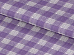 LH3101-73 thick checkered purple and white linen shirting