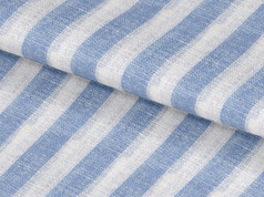 LH3101-57 blue and white lined linen shirting