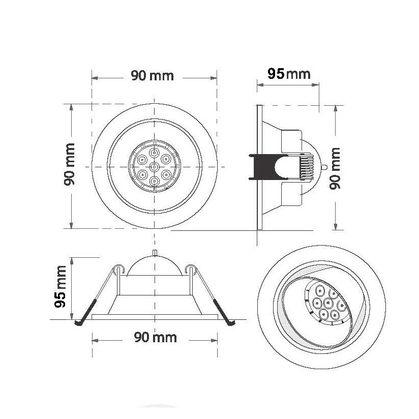 ภาพขนาดย่อ: โคมไฟดาวไลท์ , ดาวไลท์ฝังฝ้า , โคมไฟ, โคมไฟโมเดิร์น, โคมไฟตกแต่ง, downlight HL49, Lamp, light