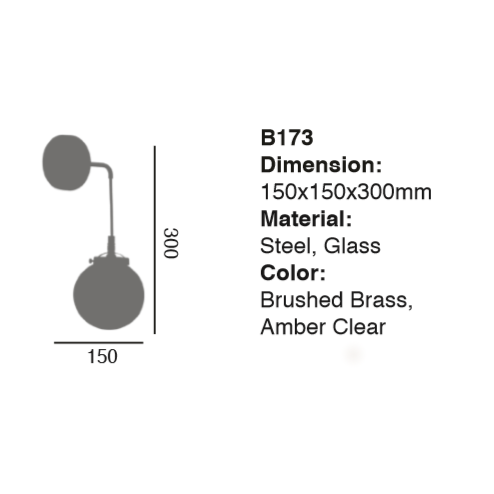 โคมไฟผนัง, โคมไฟ, โคมไฟโมเดิร์น , โคมไฟกิ่ง, โคมไฟตกแต่ง, Wall lamp B173, Lamp, light