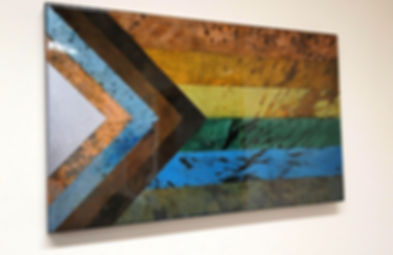 Acid-Etched Steel Progress Pride Flag