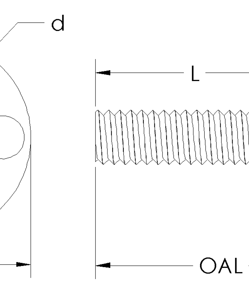Thumbnail: Stainless Steel Adhesive-Mount Stud, M8, 38mm Baseplate, 30mm Length