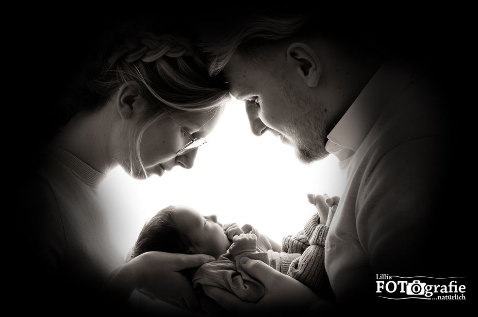 Familienbild mit Baby