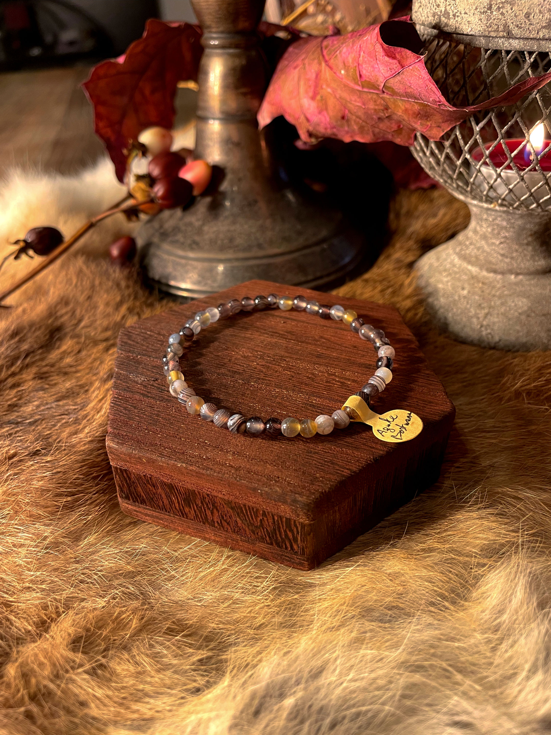 Bracelet en Agate Botswana | Harmonie
