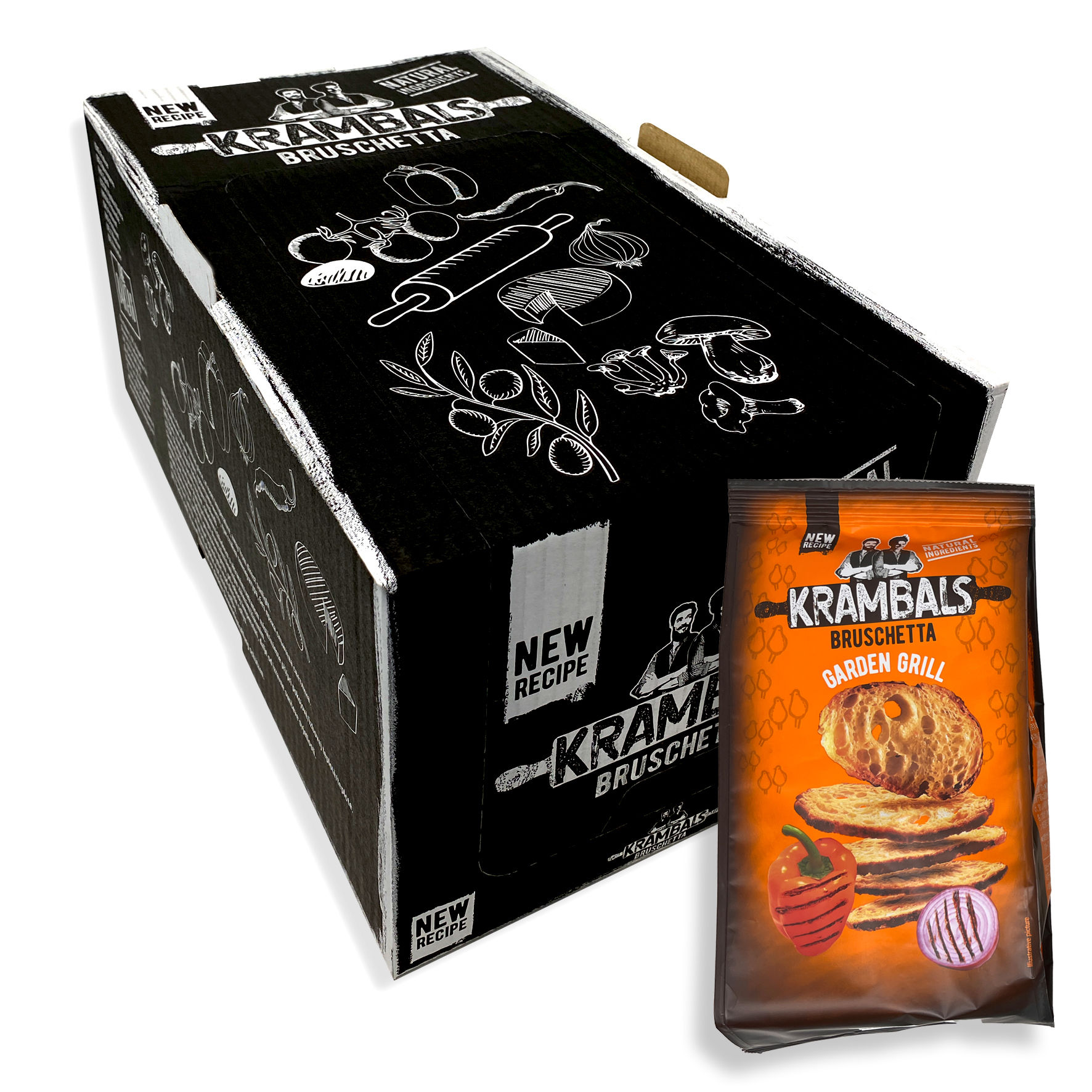 Krambals Brotchips Grillgeschmack (12x70g)