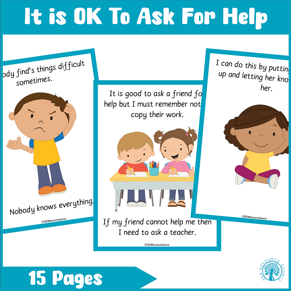 Thumbnail: Its OK to ask for help Social Story