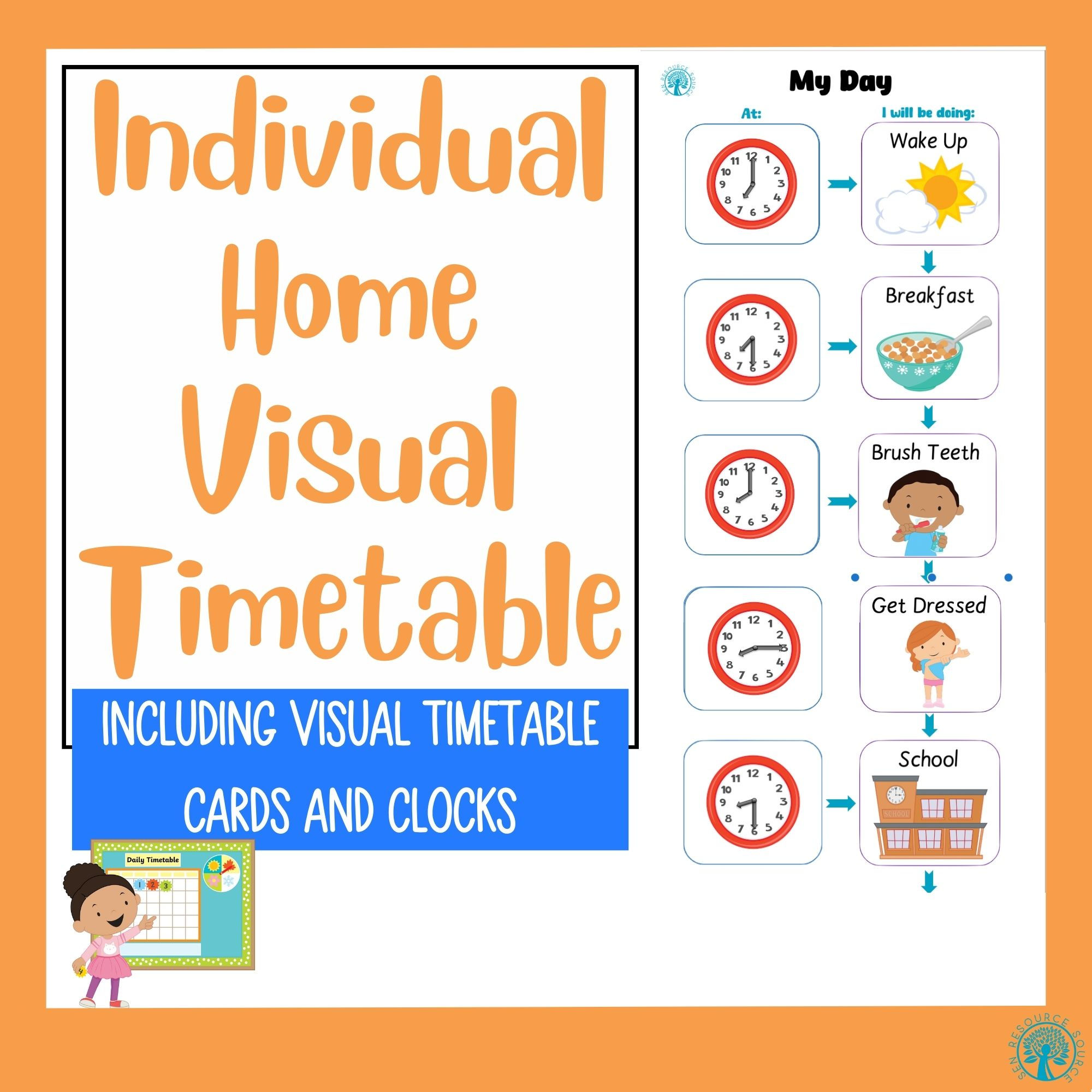 Individual Home Visual Timetable