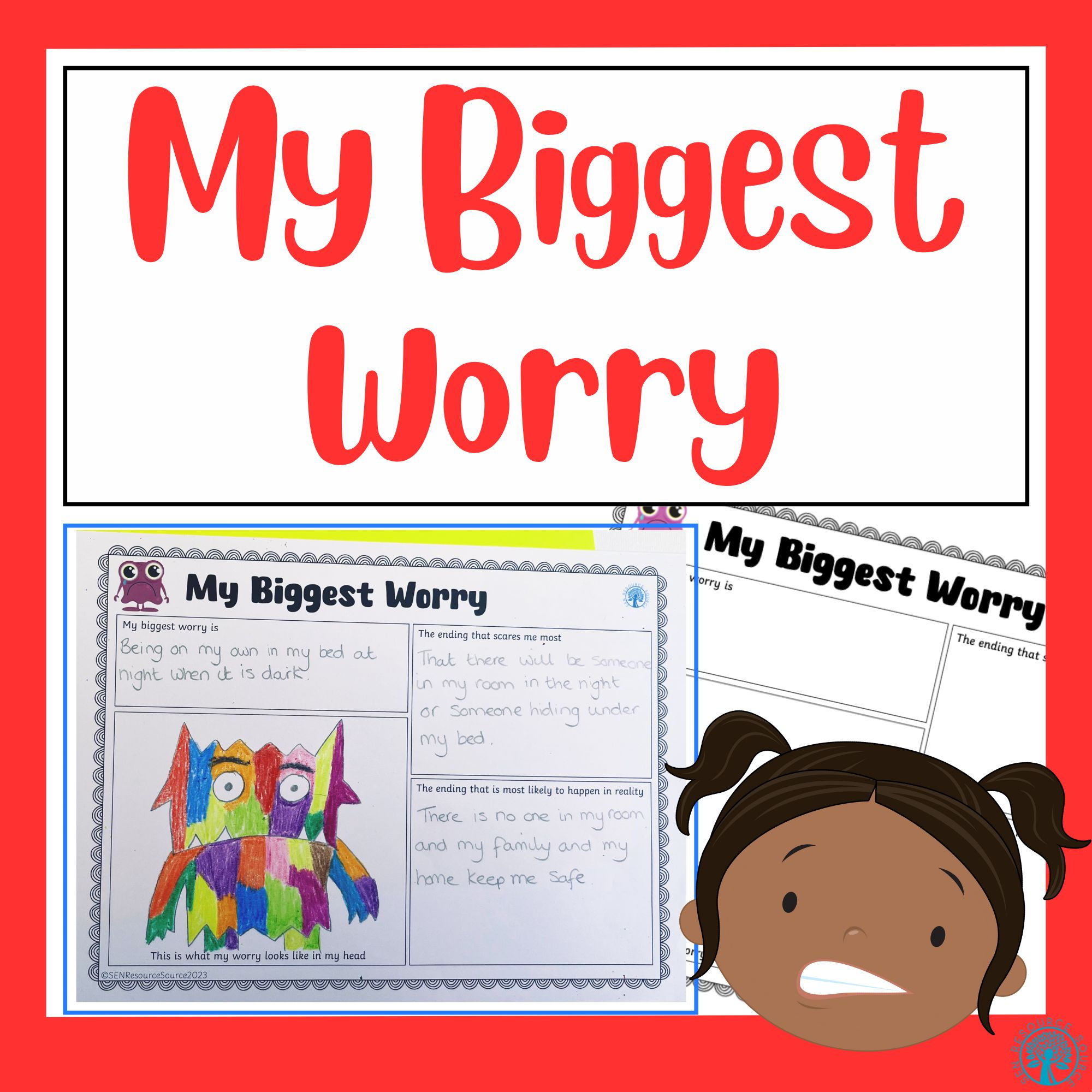 My Biggest Worry Worksheet