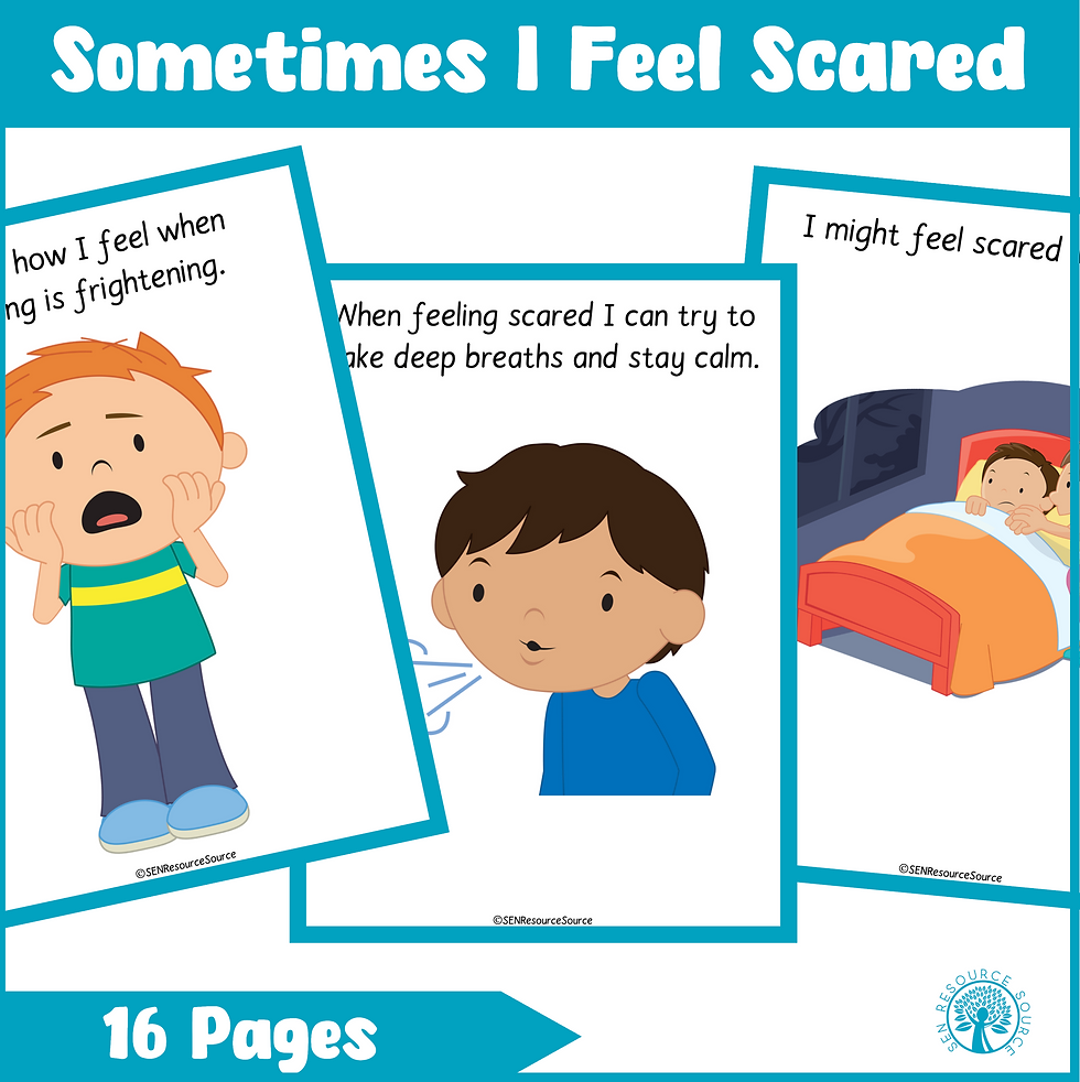 Thumbnail: Sometimes I Feel Scared Social Story
