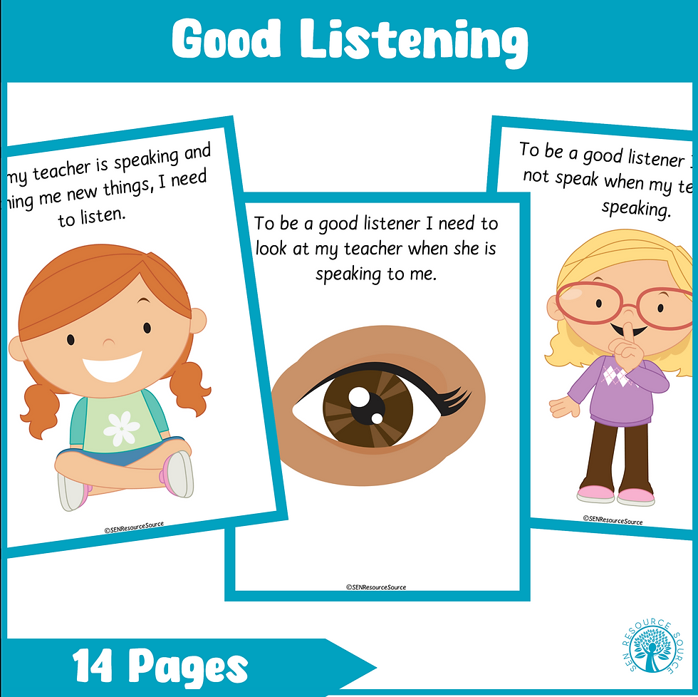 Thumbnail: Good Listening Social Story