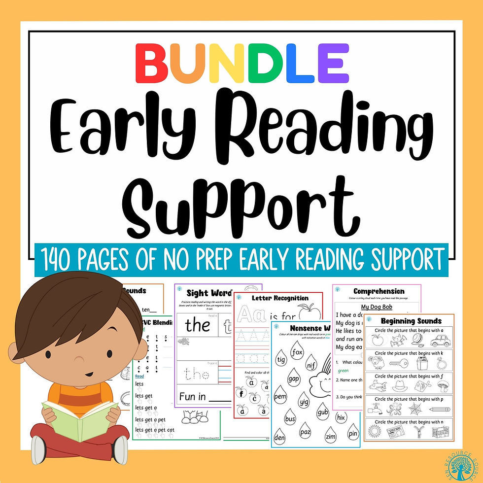 Early Reading Intervention - Easy to use no prep required