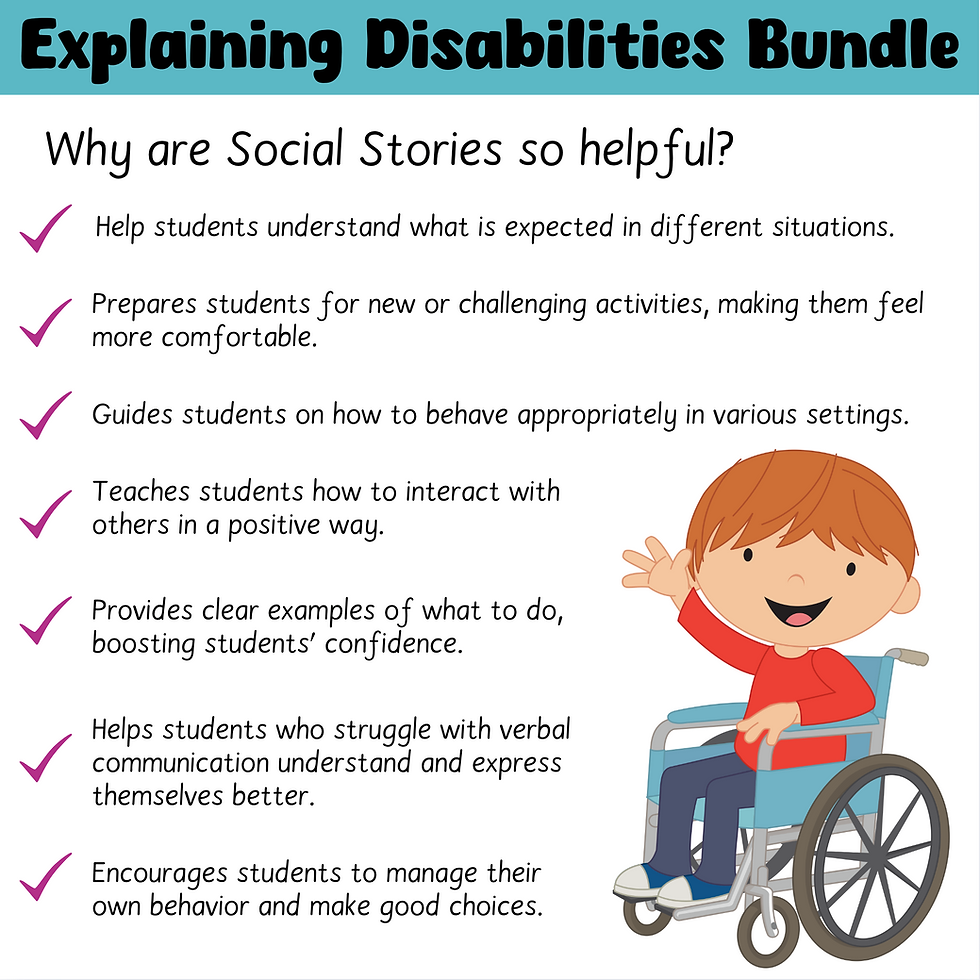 Thumbnail: Explaining Disabilities Social Stories Bundle