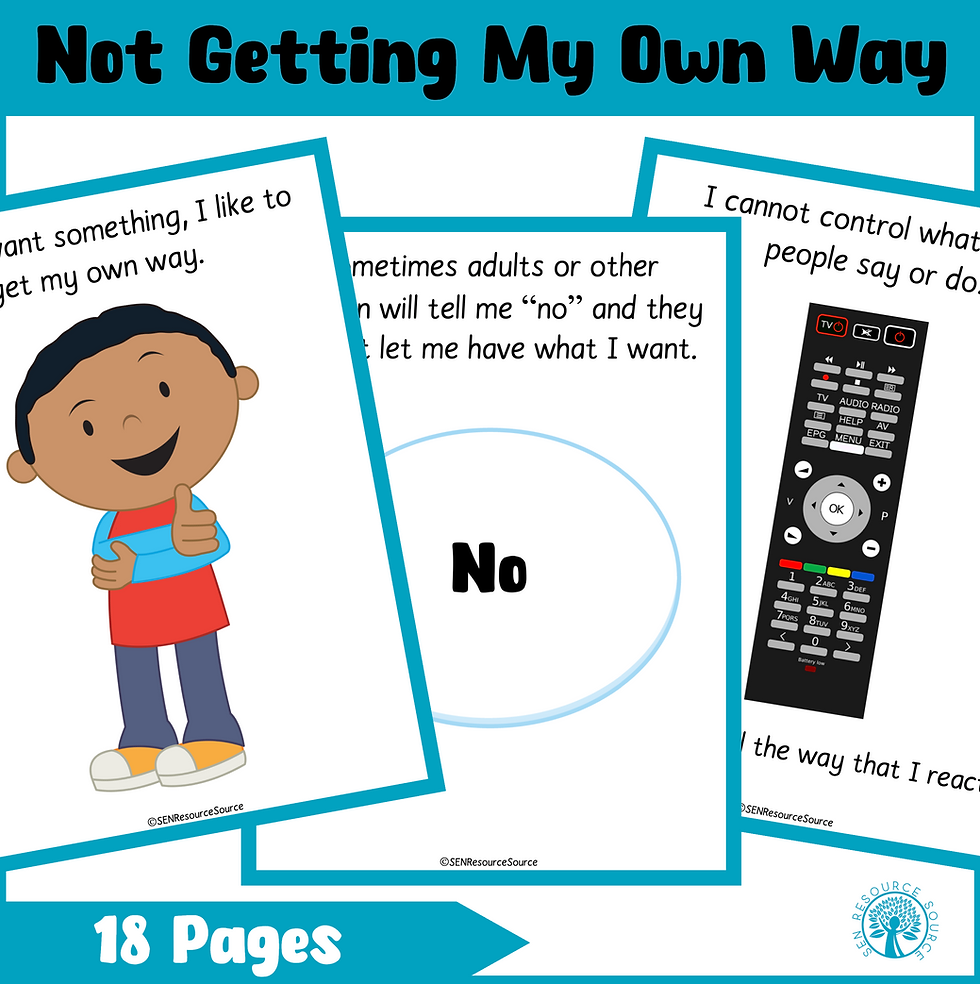 Thumbnail: I don't always get my own way social story