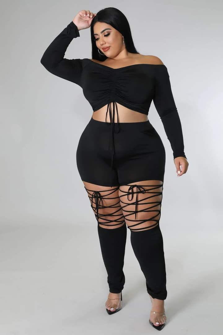 Thumbnail: Tie up Pants and Blouse Set